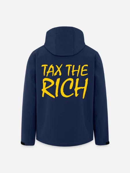 Tax the rich - Men’s Recycled Softshell Jacket by Stanley/Stella - navy