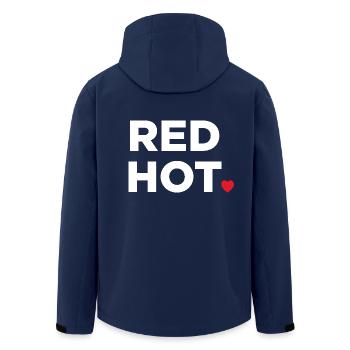 Rouge chaud - Veste softshell homme en polyester recyclé Stanley/Stella - marine - Dos - AI Model Male 185 light (185cm)