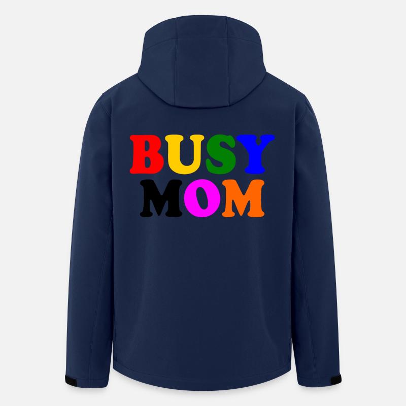 Busy mom - Recycelte Männer Softshell-Jacke von Stanley/Stella - Navy