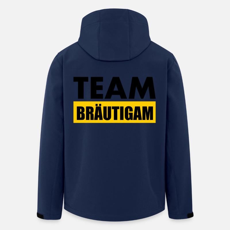 Team bräutigam - Recycelte Männer Softshell-Jacke von Stanley/Stella - Navy