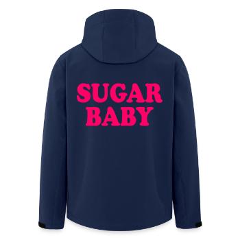 Sugar baby - Veste softshell homme en polyester recyclé Stanley/Stella - marine - Dos - AI Model Male 185 light (185cm)