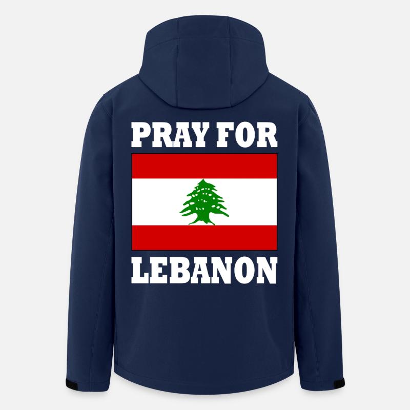 Pray for lebanon - Recycelte Männer Softshell-Jacke von Stanley/Stella - Navy