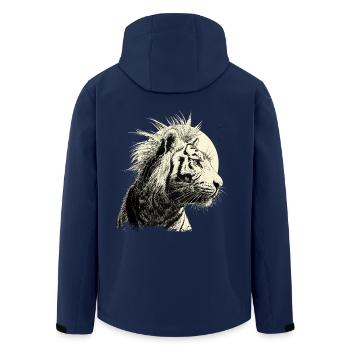 Tigerpunk - Men’s Recycled Softshell Jacket by Stanley/Stella - navy - Back - AI Model Male 185 light (185cm)