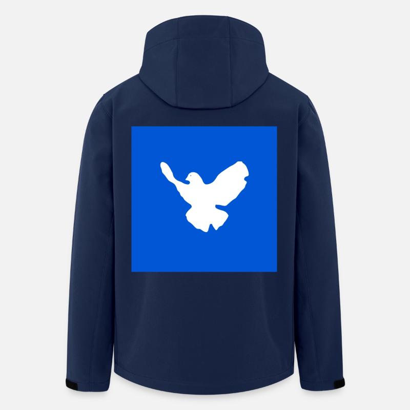 Friedenstaube - Recycelte Männer Softshell-Jacke von Stanley/Stella - Navy