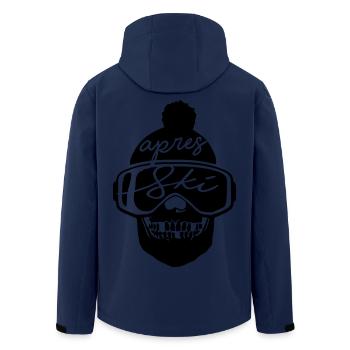 apres ski neige vacances d’hiver ski snowboard cool - Veste softshell homme en polyester recyclé Stanley/Stella - marine - Dos - AI Model Male 185 light (185cm)