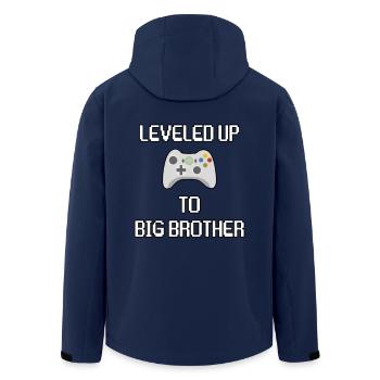 Leveled Up To Big Brother Gaming - Men’s Recycled Softshell Jacket by Stanley/Stella - navy - Back - AI Model Male 185 light (185cm)