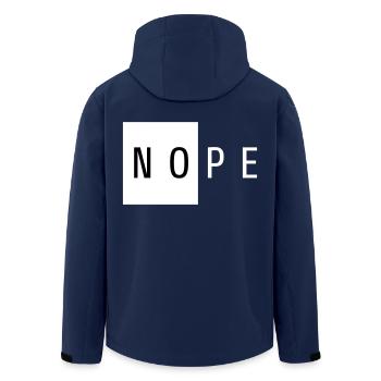 NOPE Cadeau Noir - Veste softshell homme en polyester recyclé Stanley/Stella - marine - Dos - AI Model Male 185 light (185cm)