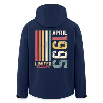 30ème anniversaire cadeau mari Original avril 1995 - Veste softshell homme en polyester recyclé Stanley/Stella - marine - Dos - AI Model Male 185 light (185cm)