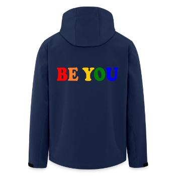 Be you - Veste softshell homme en polyester recyclé Stanley/Stella - marine - Dos - AI Model Male 185 light (185cm)