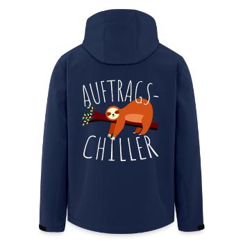 Commande paresseux cadeau commande Chiller - Veste softshell homme en polyester recyclé Stanley/Stella - marine - Dos - AI Model Male 185 light (185cm)