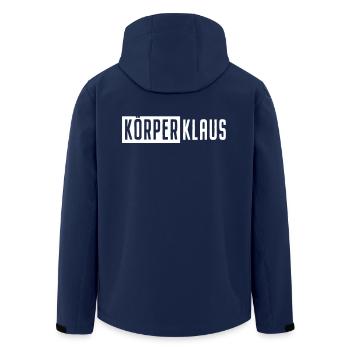 Körperklaus Tollpatsch Sport hater Unsportsmanlike - Men’s Recycled Softshell Jacket by Stanley/Stella - navy - Back - AI Model Male 185 light (185cm)
