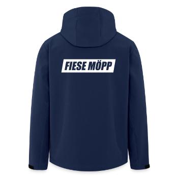 Fiese Möpp Fieser Hund Kölsch Kölner Karneval Köln - Recycelte Männer Softshell-Jacke von Stanley/Stella - Navy - Hinten - AI Model Male 185 light (185cm)