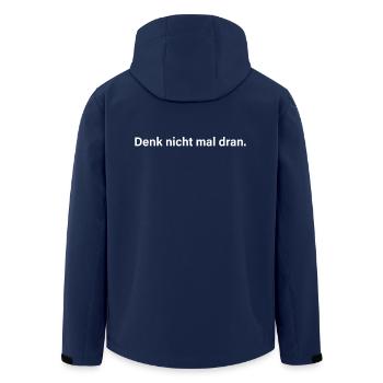Denk Nicht Mal Dran Gegen Anmache Antisocial Nein - Recycelte Männer Softshell-Jacke von Stanley/Stella - Navy - Hinten - AI Model Male 185 light (185cm)