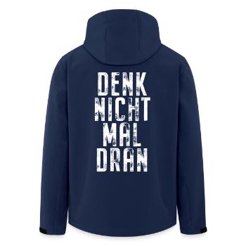 Denk Nicht Mal Dran Gegen Anmache Antisocial Nein - Recycelte Männer Softshell-Jacke von Stanley/Stella - Navy - Hinten - AI Model Male 185 light (185cm)
