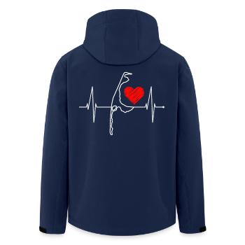 Sylt Skyline Battement de cœur de la mer du Nord Frise du Nord Sylter - Veste softshell homme en polyester recyclé Stanley/Stella - marine - Dos - AI Model Male 185 light (185cm)