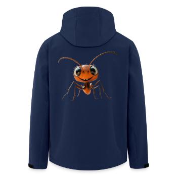 fourmi fourmi de forêt fourmi de feu insecte fourmis mignonnes - Veste softshell homme en polyester recyclé Stanley/Stella - marine - Dos - AI Model Male 185 light (185cm)