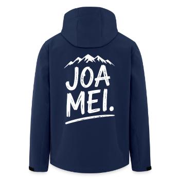 Joa Mei Bayerischer Sarkasmus Dialekt Egal Bayern - Recycelte Männer Softshell-Jacke von Stanley/Stella - Navy - Hinten - AI Model Male 185 light (185cm)