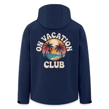 Vacation Club Sommer Festival Ferien Strand Urlaub - Recycelte Männer Softshell-Jacke von Stanley/Stella - Navy - Hinten - AI Model Male 185 light (185cm)