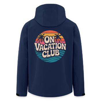 Vacation Club Sommer Festival Ferien Strand Urlaub - Recycelte Männer Softshell-Jacke von Stanley/Stella - Navy - Hinten - AI Model Male 185 light (185cm)