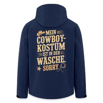 Cowboy Costume Is In The Laundry Carnival Carnival - Men’s Recycled Softshell Jacket by Stanley/Stella - navy - Back - AI Model Male 185 light (185cm)