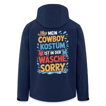 Cowboy Costume Is In The Laundry Carnival Carnival - Men’s Recycled Softshell Jacket by Stanley/Stella - navy - Back - AI Model Male 185 light (185cm)