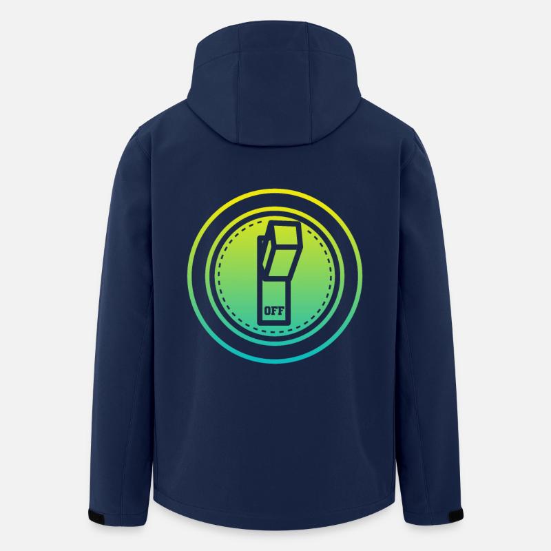 off button - Veste softshell homme en polyester recyclé Stanley/Stella - marine