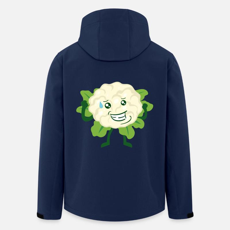 Funny cauliflower - Men’s Recycled Softshell Jacket by Stanley/Stella - navy