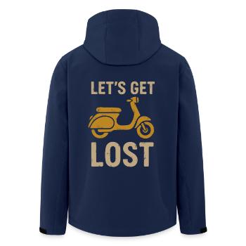 Perdons-nous - Veste softshell homme en polyester recyclé Stanley/Stella - marine - Dos - AI Model Male 185 light (185cm)