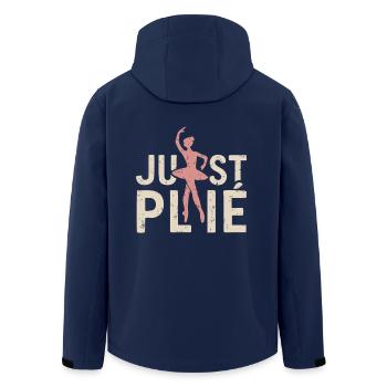 Just plié - Recycelte Männer Softshell-Jacke von Stanley/Stella - Navy - Hinten - AI Model Male 185 light (185cm)