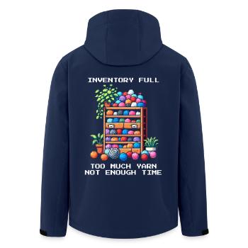 Inventory Full | Too much wool | Crochet - Men’s Recycled Softshell Jacket by Stanley/Stella - navy - Back - AI Model Male 185 light (185cm)