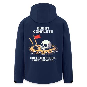 Skelett gefunden | Archäologie Fund Geschichte - Recycelte Männer Softshell-Jacke von Stanley/Stella - Navy - Hinten - AI Model Male 185 light (185cm)