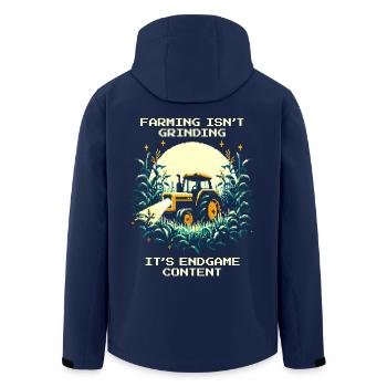 Agriculture = Fin de partie | Pas de mode tutoriel - Veste softshell homme en polyester recyclé Stanley/Stella - marine - Dos - AI Model Male 185 light (185cm)