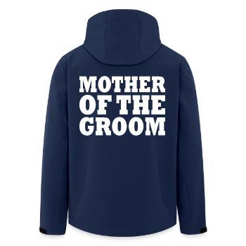 Mother of the groom - Recycelte Männer Softshell-Jacke von Stanley/Stella - Navy - Hinten - AI Model Male 185 light (185cm)