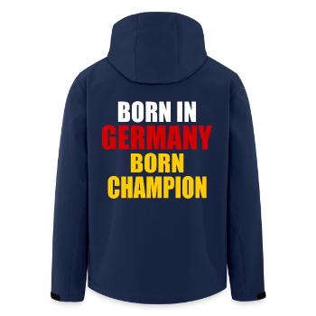 born in germany born champion - Allemagne - Veste softshell homme en polyester recyclé Stanley/Stella - marine - Dos - AI Model Male 185 light (185cm)