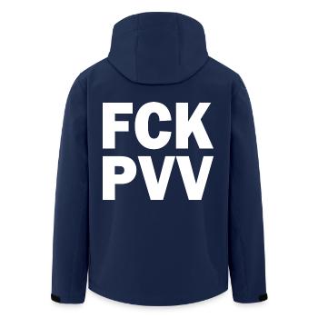 Fck pvv - Veste softshell homme en polyester recyclé Stanley/Stella - marine - Dos - AI Model Male 185 light (185cm)