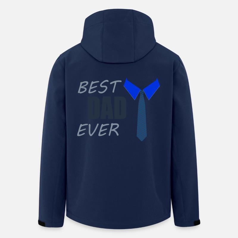 BEST DAD EVER - Men’s Recycled Softshell Jacket by Stanley/Stella - navy