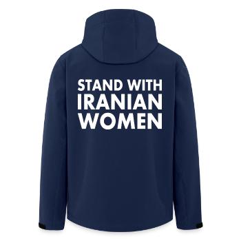 Stand with iranian women - Men’s Recycled Softshell Jacket by Stanley/Stella - navy - Back - AI Model Male 185 light (185cm)