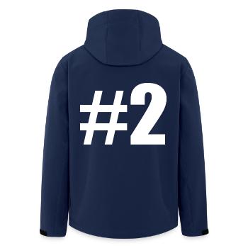 #2 - Recycelte Männer Softshell-Jacke von Stanley/Stella - Navy - Hinten - AI Model Male 185 light (185cm)