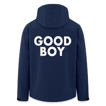 Good boy - Recycelte Männer Softshell-Jacke von Stanley/Stella - Navy - Hinten - AI Model Male 185 light (185cm)