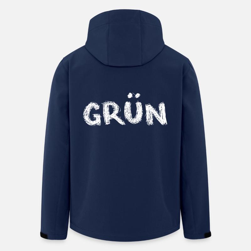 grün oder ? - Recycelte Männer Softshell-Jacke von Stanley/Stella - Navy
