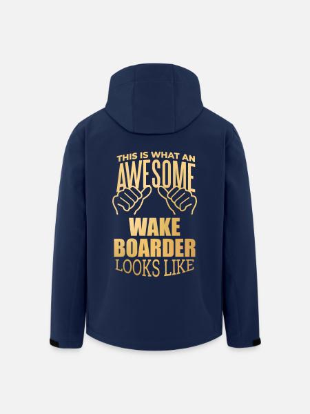 Wakeboard Wakeboard Wakeboard - Recycelte Männer Softshell-Jacke von Stanley/Stella - Navy