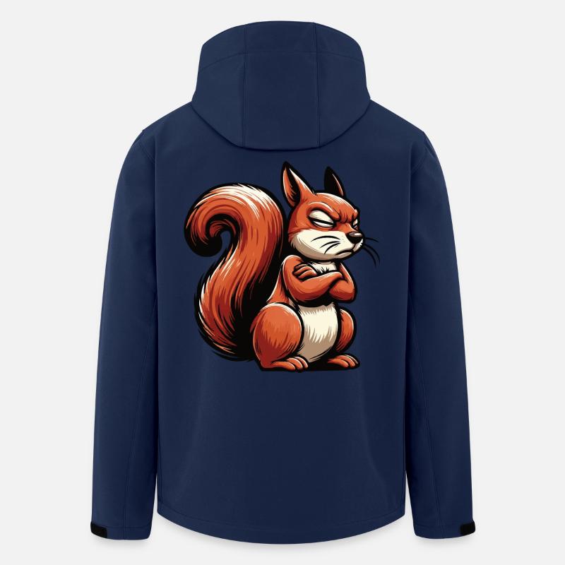 Eichhörnchen Eichhorn Eichhörnchenliebhaber Nager - Recycelte Männer Softshell-Jacke von Stanley/Stella - Navy