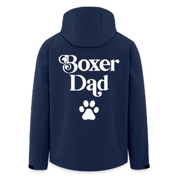 Boxer-Vater - Recycelte Männer Softshell-Jacke von Stanley/Stella - Navy - Hinten - AI Model Male 185 light (185cm)