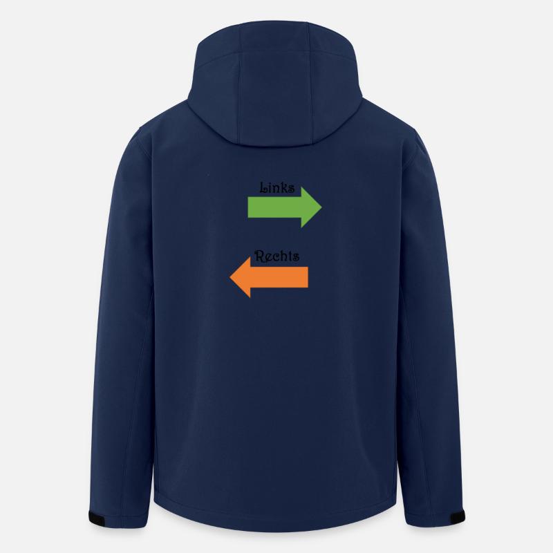 Left and right - Men’s Recycled Softshell Jacket by Stanley/Stella - navy