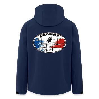 france sport rugby 02 - Veste softshell homme en polyester recyclé Stanley/Stella - marine - Dos - AI Model Male 185 light (185cm)