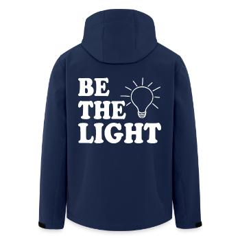 Be the light - Men’s Recycled Softshell Jacket by Stanley/Stella - navy - Back - AI Model Male 185 light (185cm)