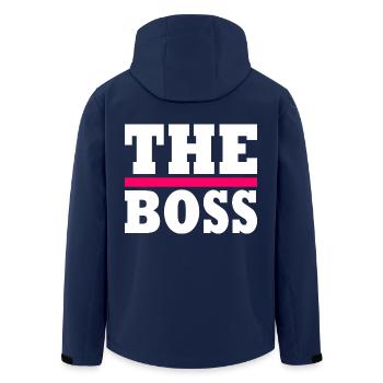 The boss - Veste softshell homme en polyester recyclé Stanley/Stella - marine - Dos - AI Model Male 185 light (185cm)
