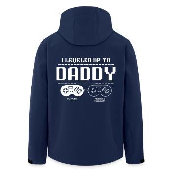 Promoted to dad in 2025 - Men’s Recycled Softshell Jacket by Stanley/Stella - navy - Back - AI Model Male 185 light (185cm)