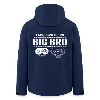Promoted to big brother in 2025 - Men’s Recycled Softshell Jacket by Stanley/Stella - navy - Back - AI Model Male 185 light (185cm)