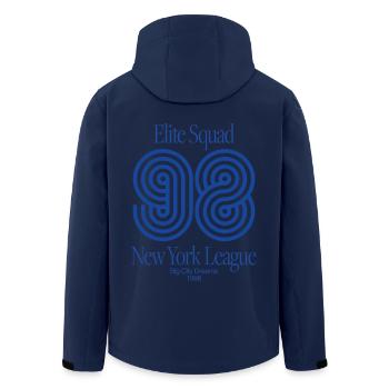 Elite Squad 98 – New York League Retro Streetwear - Veste softshell homme en polyester recyclé Stanley/Stella - marine - Dos - AI Model Male 185 light (185cm)